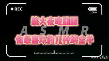 秋水充电asmr 30分钟伴你入睡 各种烤全羊超满足!