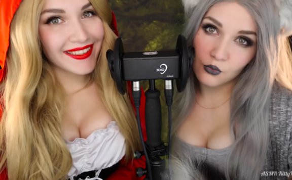 【KittyKlaw助眠】小红帽与大灰狼的双耳耳舐