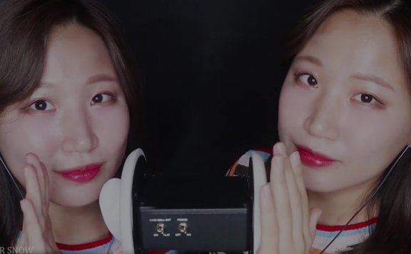 【snow눈송이助眠】双子耳舐、舌苔在耳朵上摩擦