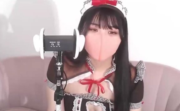 【视频剪辑】りこナース 口罩姐姐女仆吃耳朵