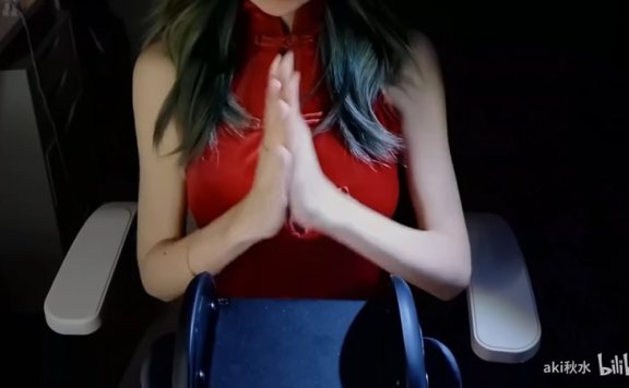 秋水asmr 经典红旗袍丝质手套湿润孔雀鱼其他视角